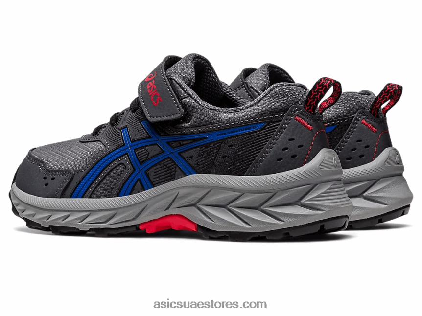 Asics الناقل الرمادي / التونة الزرقاء جيل فينشر 9 روضة أطفال 2N24DJ4217