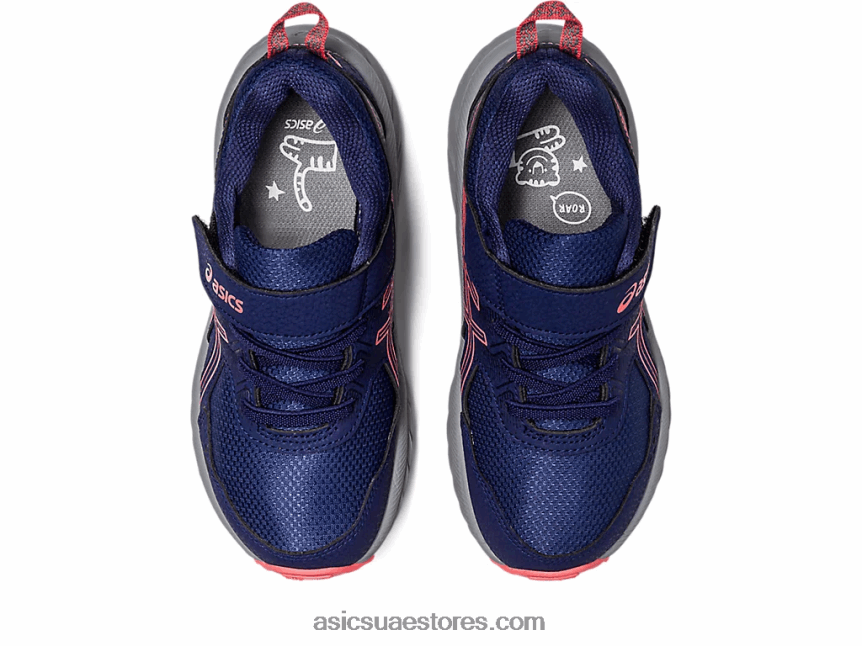 Asics أزرق نيلي / بابايا جيل فينشر 9 روضة أطفال 2N24DJ4218