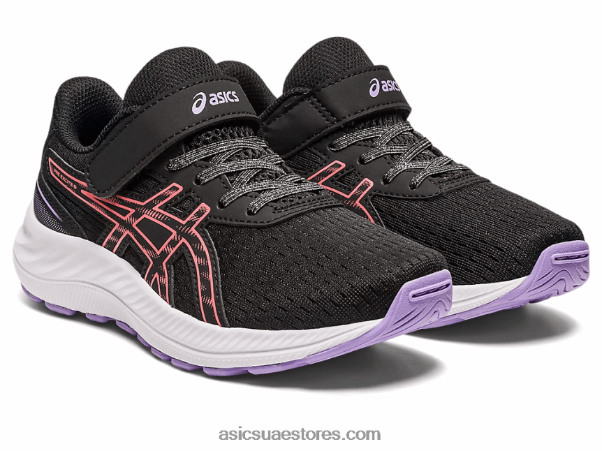 Asics أسود / بابايا قبل الإثارة 9 مرحلة ما قبل المدرسة 2N24DJ4289