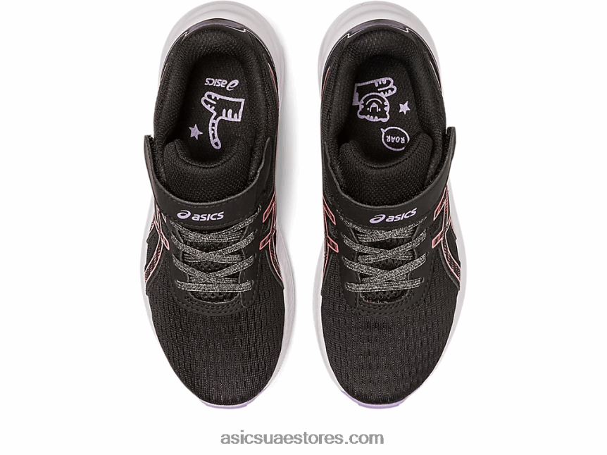 Asics أسود / بابايا قبل الإثارة 9 مرحلة ما قبل المدرسة 2N24DJ4289