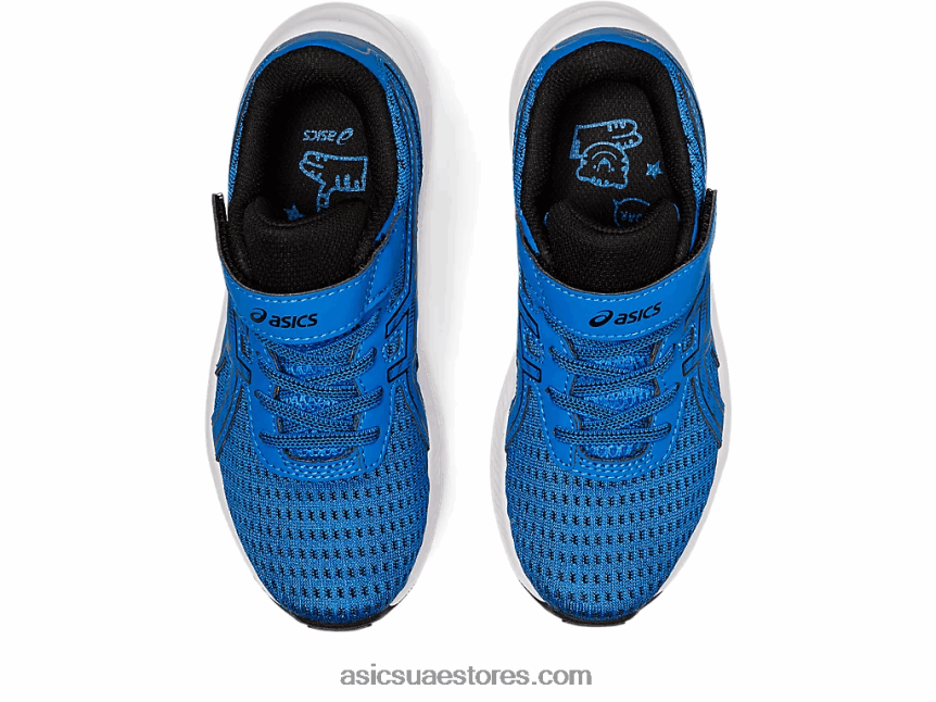 Asics أزرق كهربائي / أسود قبل الإثارة 9 مرحلة ما قبل المدرسة 2N24DJ4339