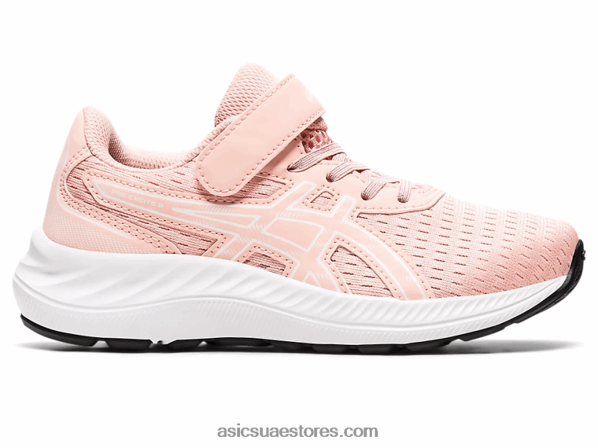 Asics وردة بلوري / أبيض قبل الإثارة 9 مرحلة ما قبل المدرسة 2N24DJ4342