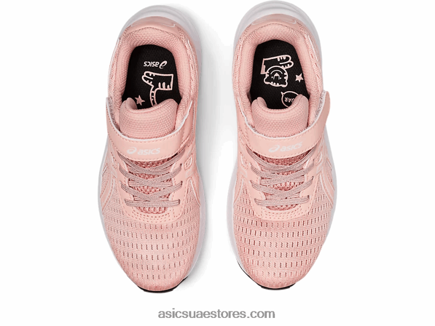 Asics وردة بلوري / أبيض قبل الإثارة 9 مرحلة ما قبل المدرسة 2N24DJ4342