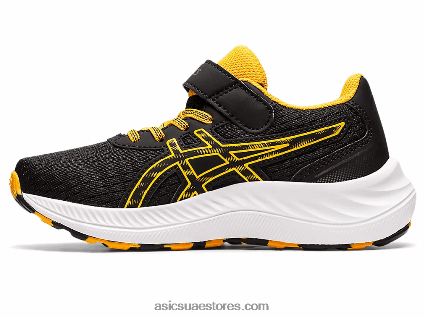 Asics أسود / كهرماني قبل الإثارة 9 مرحلة ما قبل المدرسة 2N24DJ4344