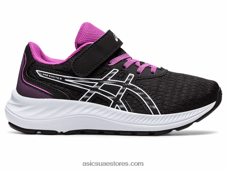 Asics أسود / سماء ناعمة قبل الإثارة 9 مرحلة ما قبل المدرسة 2N24DJ4361