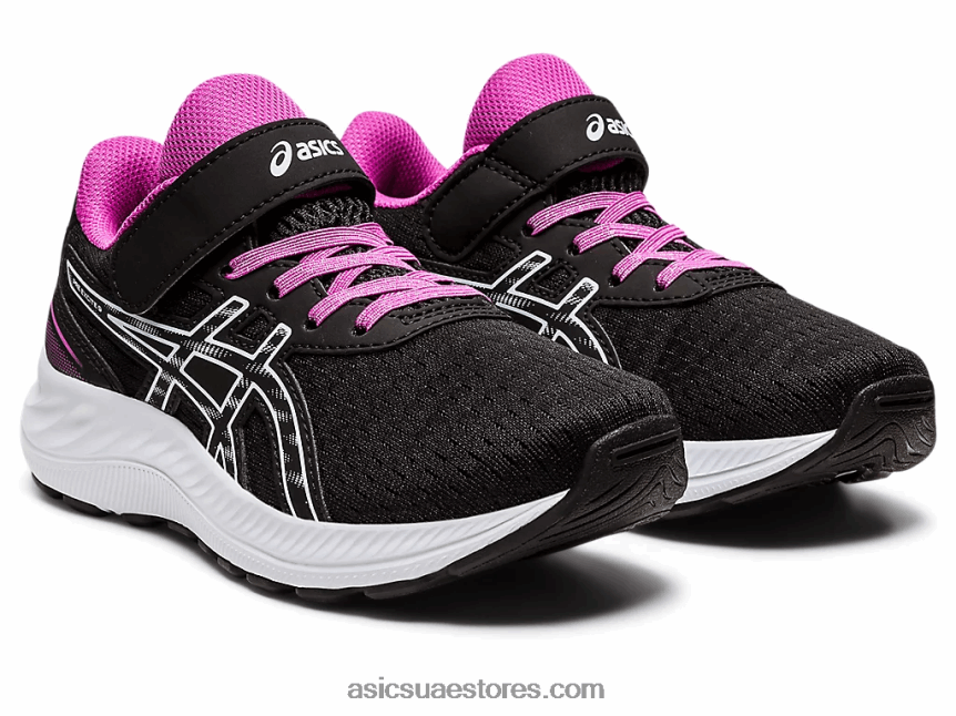 Asics أسود / سماء ناعمة قبل الإثارة 9 مرحلة ما قبل المدرسة 2N24DJ4361