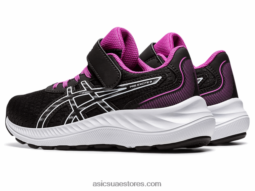 Asics أسود / سماء ناعمة قبل الإثارة 9 مرحلة ما قبل المدرسة 2N24DJ4361