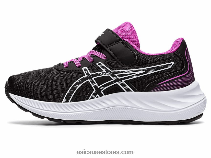 Asics أسود / سماء ناعمة قبل الإثارة 9 مرحلة ما قبل المدرسة 2N24DJ4361