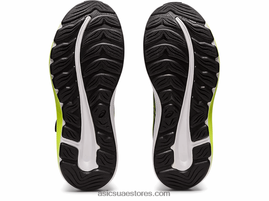 Asics أسود / أخضر خطر قبل الإثارة 9 مرحلة ما قبل المدرسة 2N24DJ4460