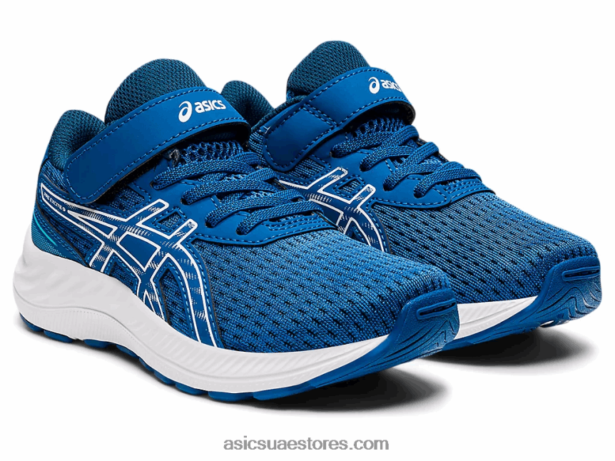 Asics محرك البحيرة / أبيض قبل الإثارة 9 مرحلة ما قبل المدرسة 2N24DJ4463