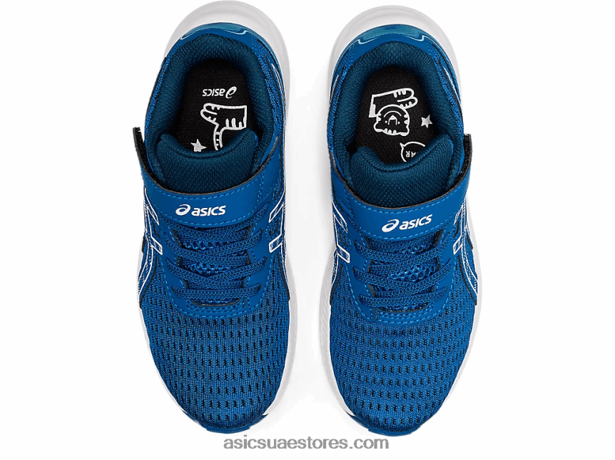 Asics محرك البحيرة / أبيض قبل الإثارة 9 مرحلة ما قبل المدرسة 2N24DJ4463