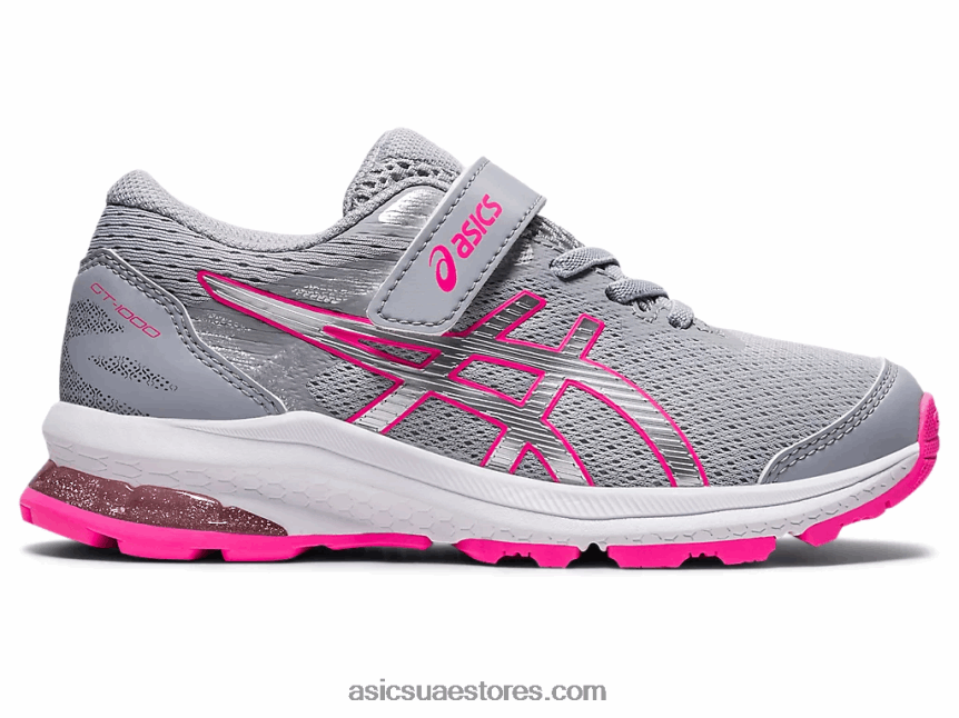 Asics الرمادي بيدمونت / الفضة النقية GT-1000 10 روضة أطفال 2N24DJ4312