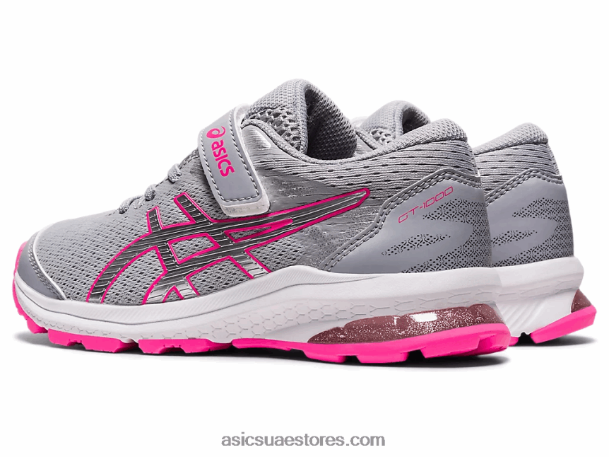 Asics الرمادي بيدمونت / الفضة النقية GT-1000 10 روضة أطفال 2N24DJ4312