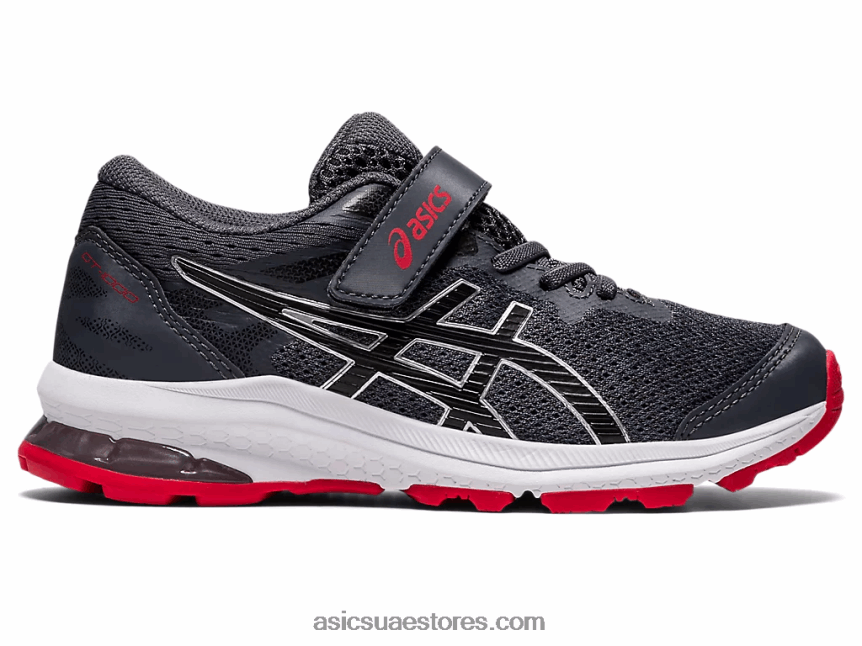 Asics رمادي الناقل / الفضة النقية GT-1000 10 روضة أطفال 2N24DJ4474