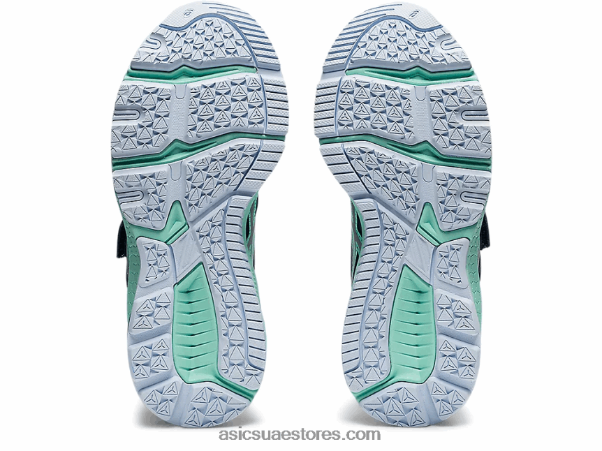 Asics الرعد الأزرق / الفضة النقية GT-1000 10 روضة أطفال 2N24DJ4506