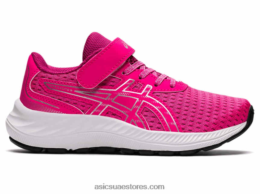 Asics الوردي glo / الفضة النقية قبل الإثارة 9 مرحلة ما قبل المدرسة 2N24DJ4461