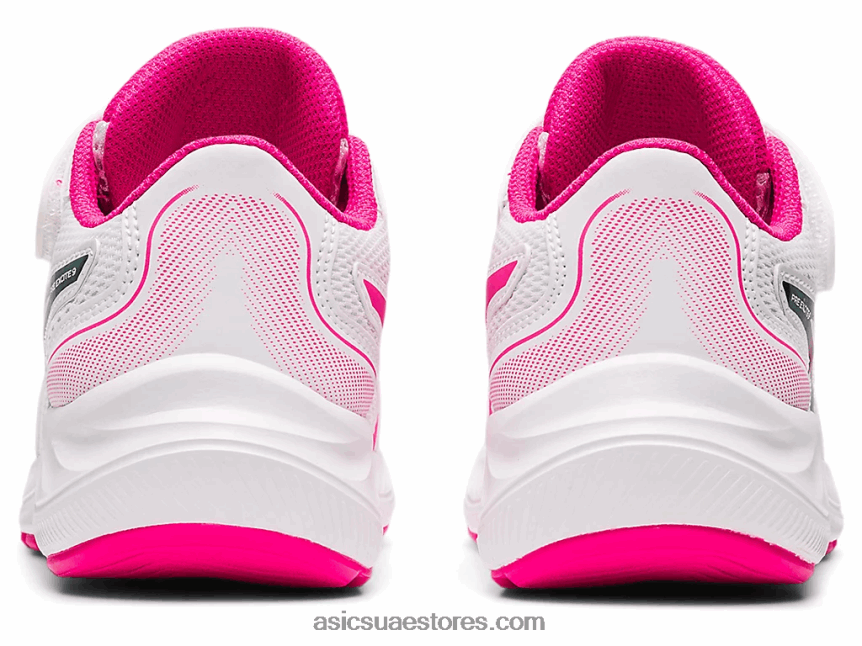 Asics أبيض / وردي glo قبل الإثارة 9 مرحلة ما قبل المدرسة 2N24DJ4465