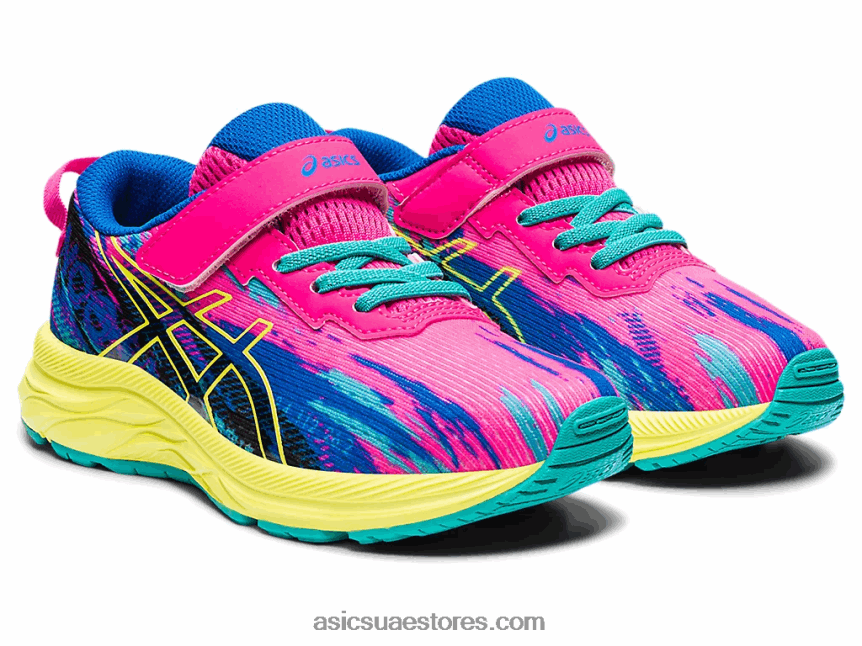 Asics الوردي glo / sour yuzu مرحلة ما قبل نوسا ثلاثي 13 ما قبل المدرسة 2N24DJ4416