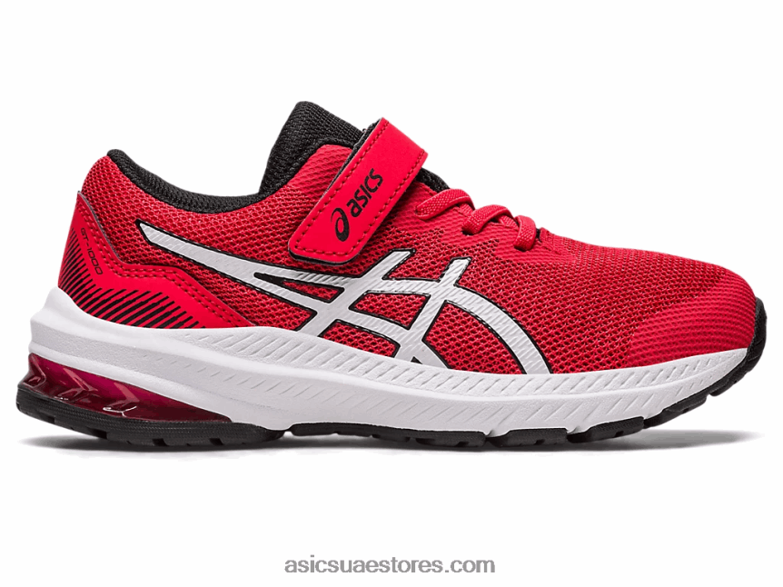 Asics أحمر كهربائي / أبيض gt-1000 11 روضة الأطفال 2N24DJ4254