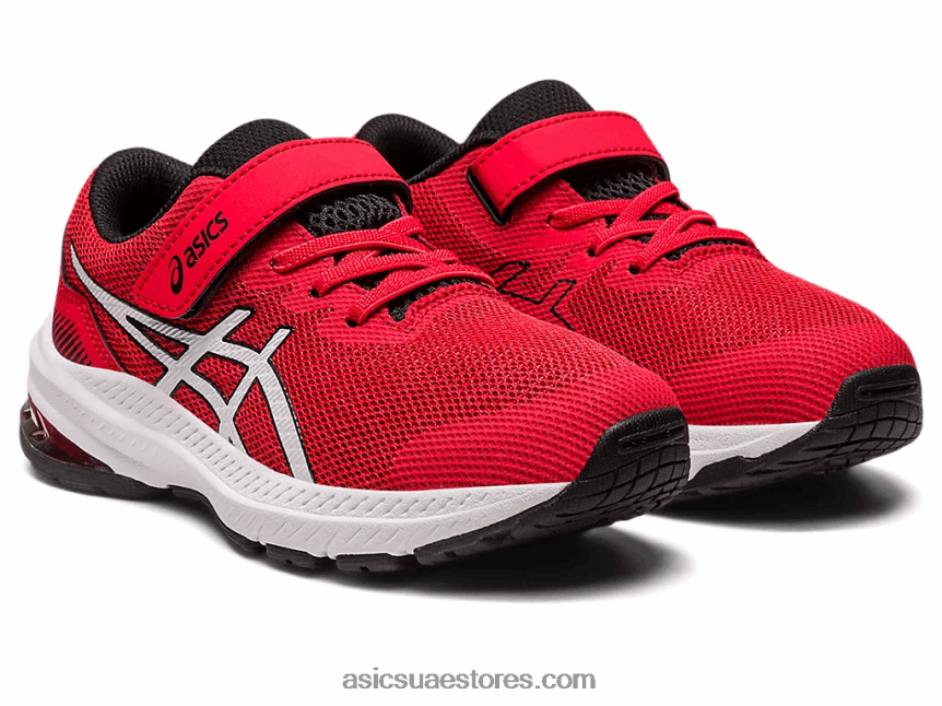 Asics أحمر كهربائي / أبيض gt-1000 11 روضة الأطفال 2N24DJ4254