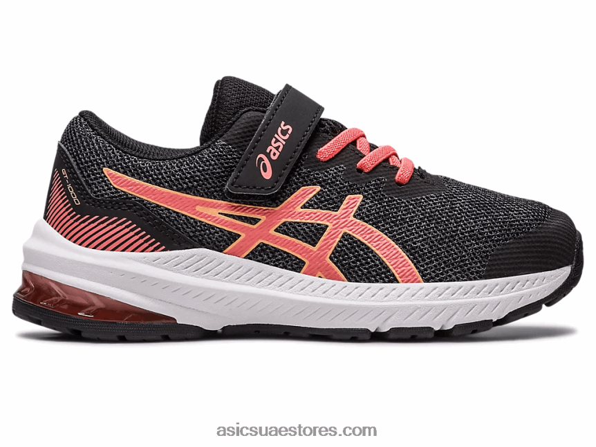 Asics أسود / بابايا gt-1000 11 روضة الأطفال 2N24DJ4296