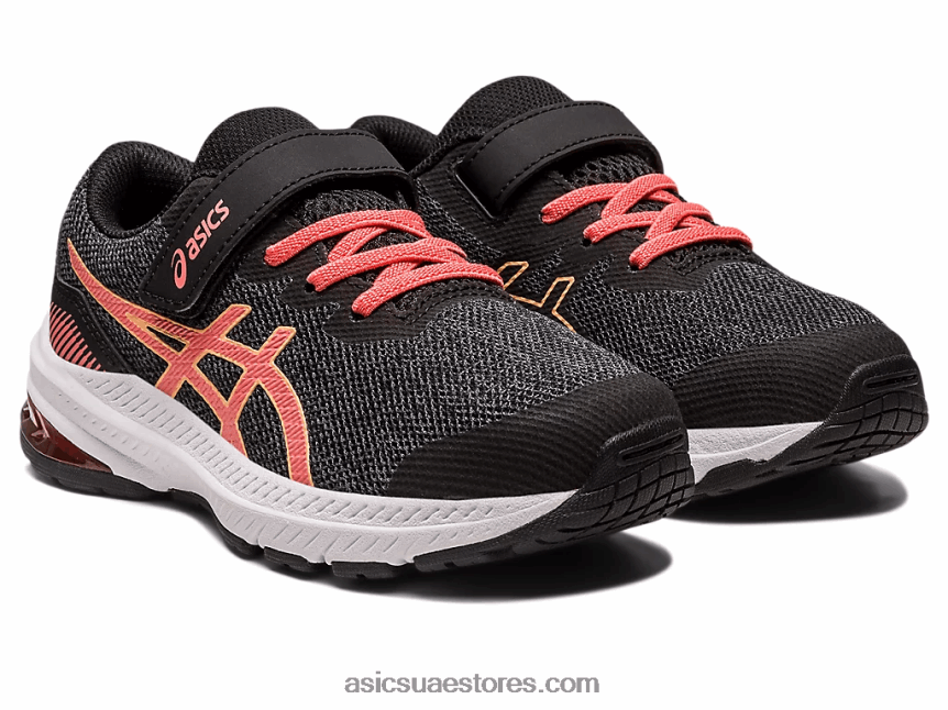 Asics أسود / بابايا gt-1000 11 روضة الأطفال 2N24DJ4296