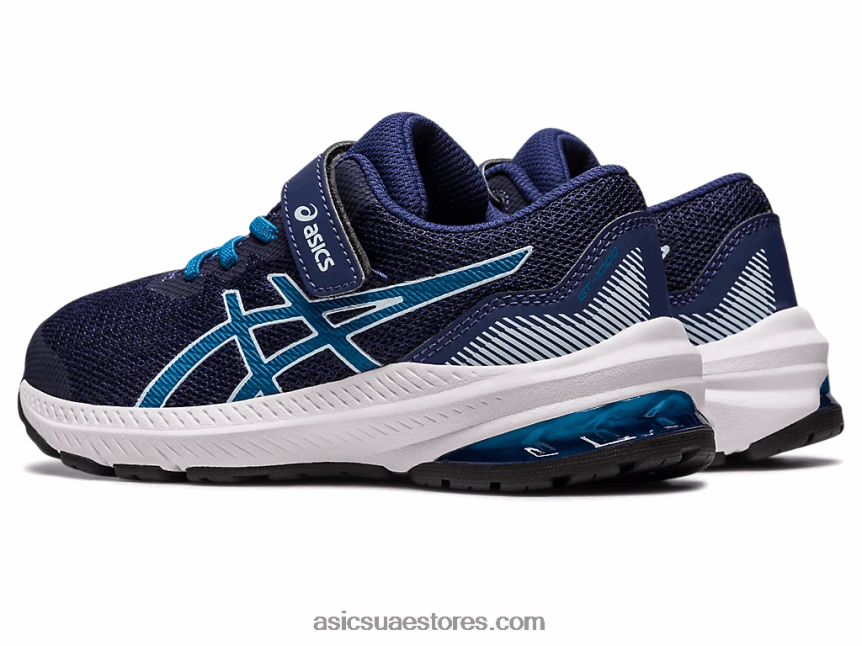 Asics أزرق نيلي / أزرق تولد من جديد gt-1000 11 روضة الأطفال 2N24DJ4318