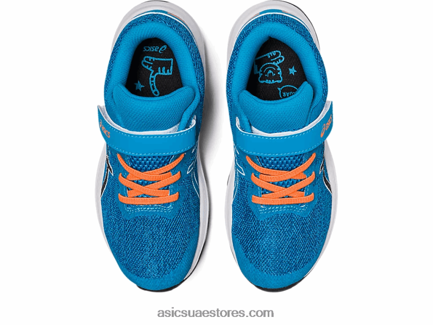 Asics الجزيرة أزرق / أسود gt-1000 11 روضة الأطفال 2N24DJ4320