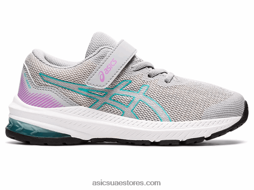 Asics رمادي بيدمونت / زجاج البحر gt-1000 11 روضة الأطفال 2N24DJ4350