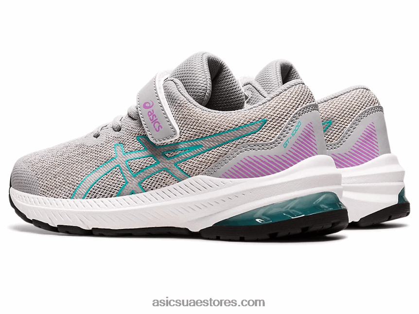 Asics رمادي بيدمونت / زجاج البحر gt-1000 11 روضة الأطفال 2N24DJ4350