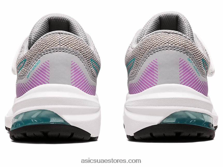 Asics رمادي بيدمونت / زجاج البحر gt-1000 11 روضة الأطفال 2N24DJ4350