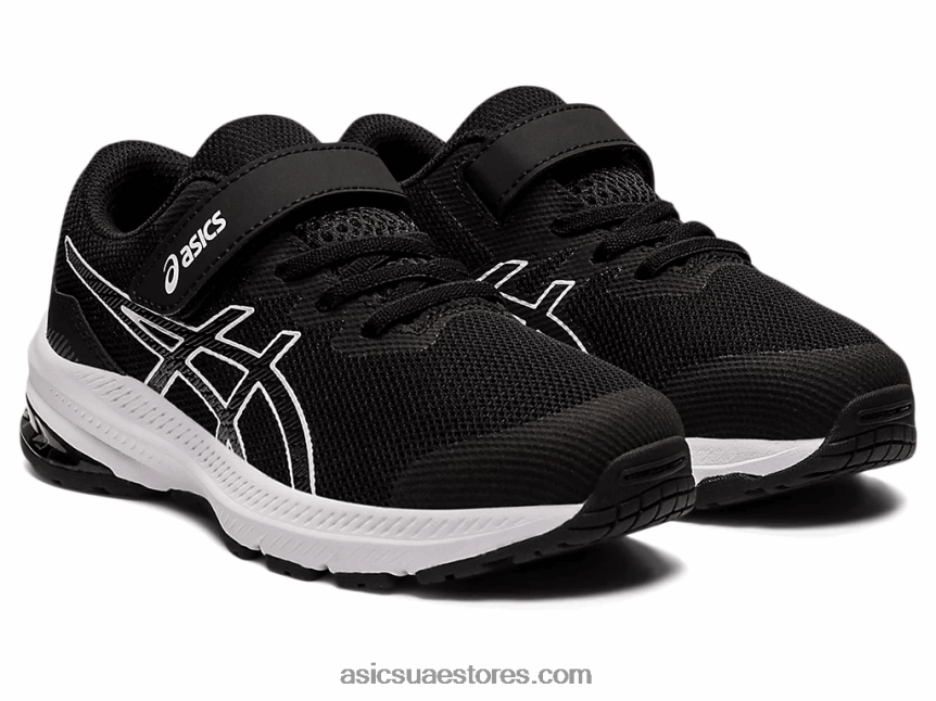 Asics أسود / أبيض gt-1000 11 روضة الأطفال 2N24DJ4401
