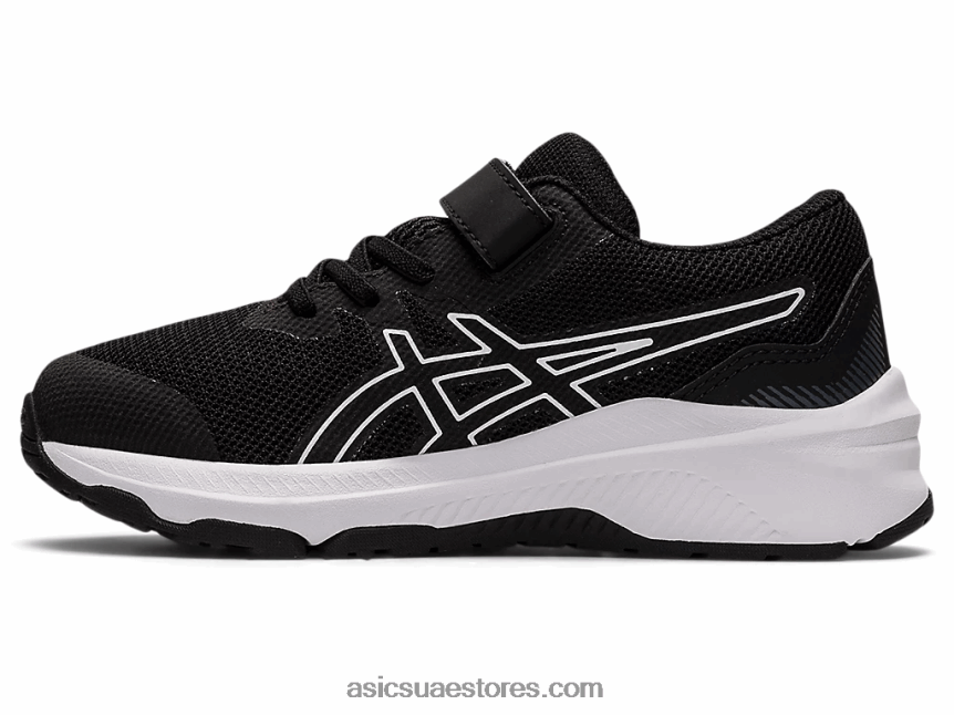 Asics أسود / أبيض gt-1000 11 روضة الأطفال 2N24DJ4401