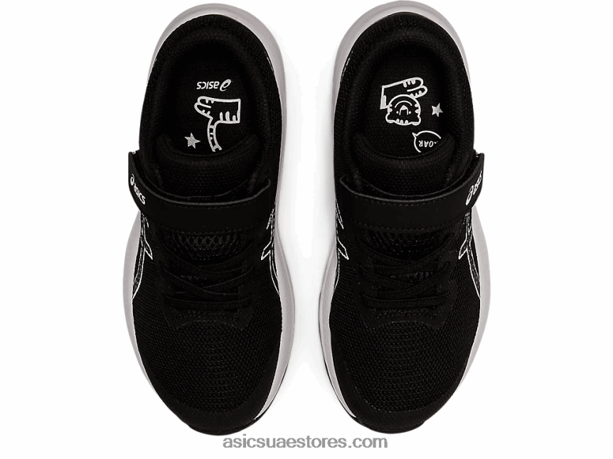 Asics أسود / أبيض gt-1000 11 روضة الأطفال 2N24DJ4401