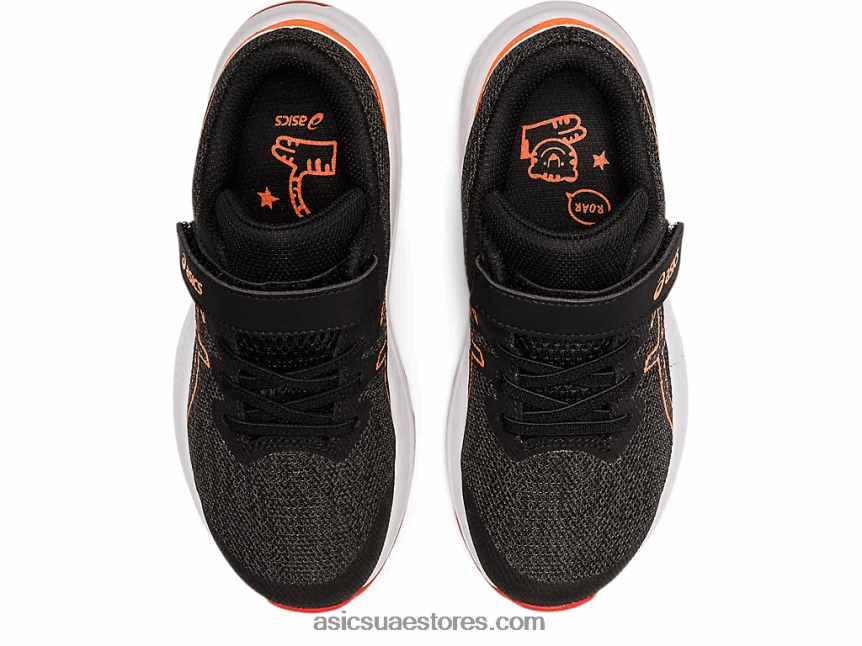 Asics رمادي جرافيت / أحمر ناري gt-1000 11 روضة الأطفال 2N24DJ4458
