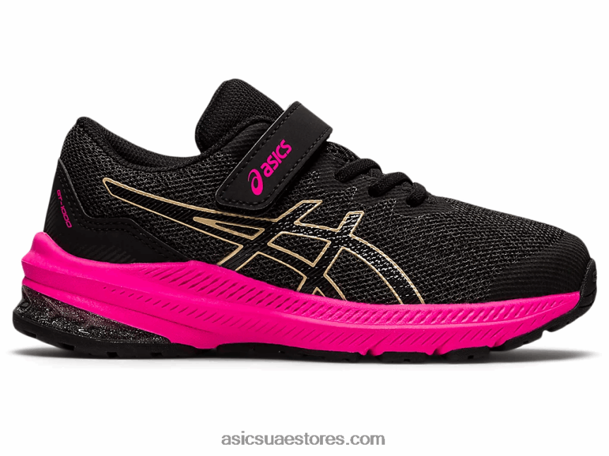 Asics رمادي الجرافيت / الشمبانيا gt-1000 11 روضة الأطفال 2N24DJ4477