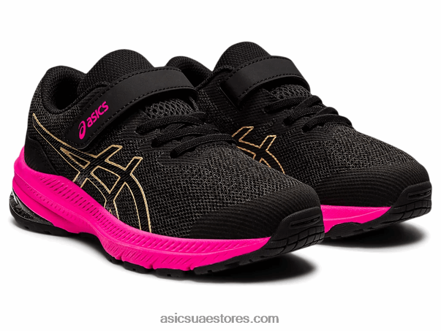 Asics رمادي الجرافيت / الشمبانيا gt-1000 11 روضة الأطفال 2N24DJ4477