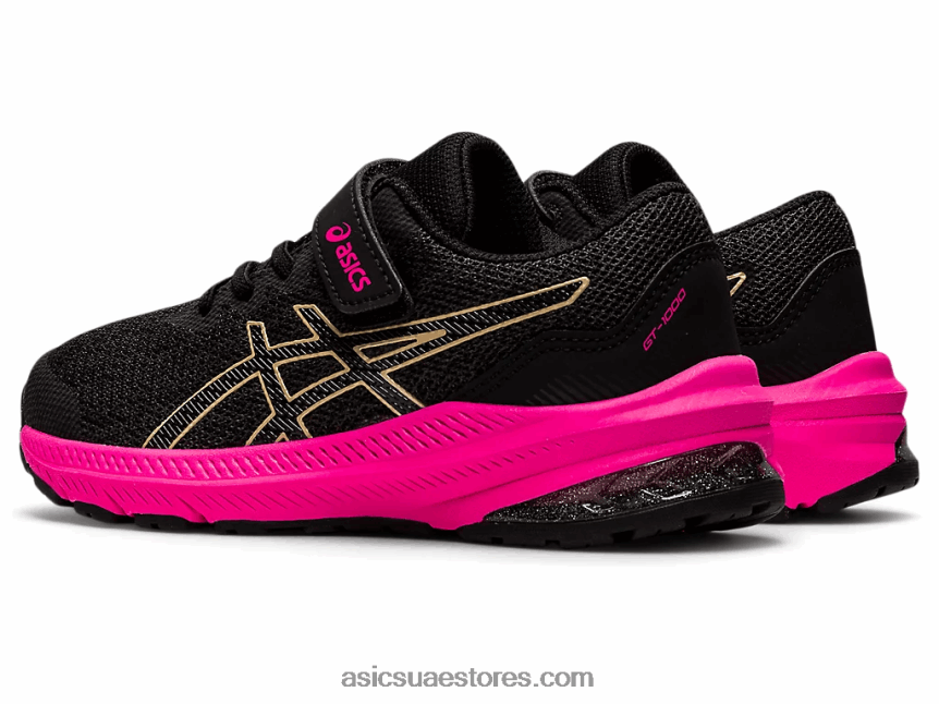 Asics رمادي الجرافيت / الشمبانيا gt-1000 11 روضة الأطفال 2N24DJ4477