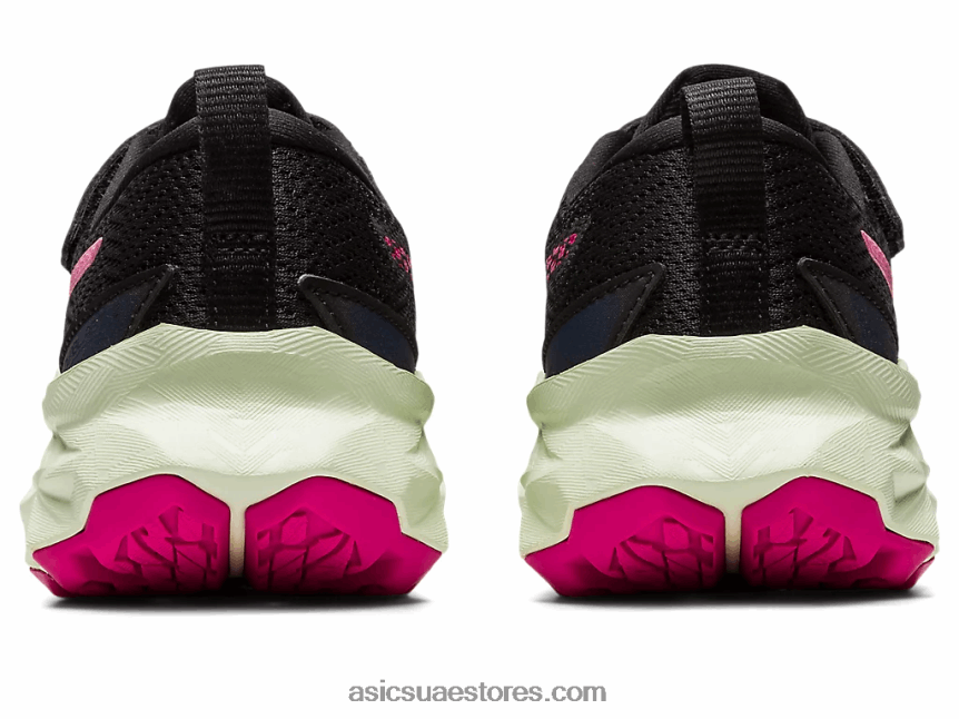 Asics أسود / لكمة الفاكهة novablast 2 مرحلة ما قبل المدرسة 2N24DJ4225