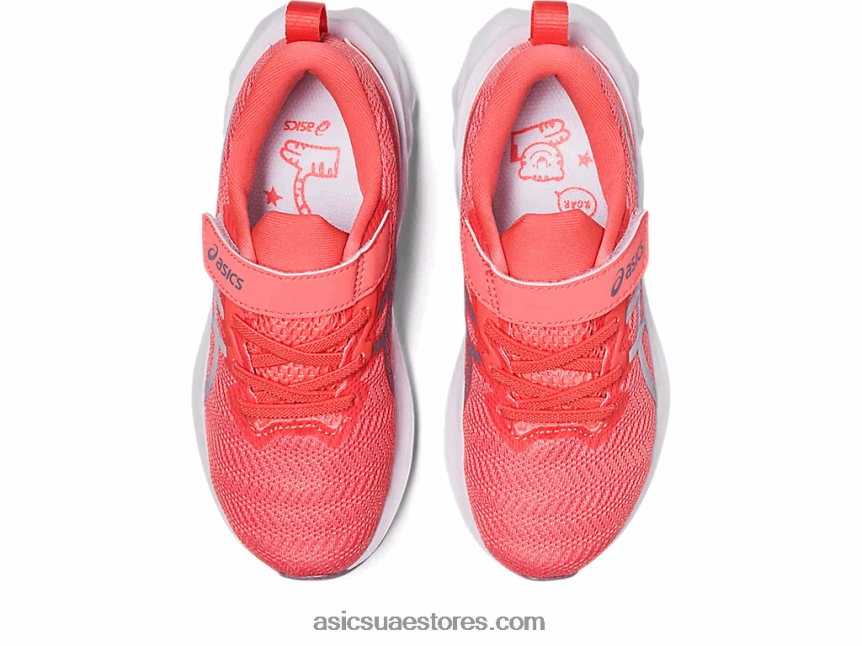 Asics البابايا / البنفسج الغسق novablast 2 مرحلة ما قبل المدرسة 2N24DJ4290