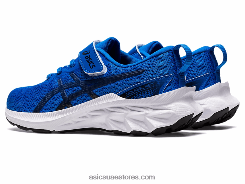 Asics أزرق كهربائي / أعماق المحيطات novablast 2 مرحلة ما قبل المدرسة 2N24DJ4392