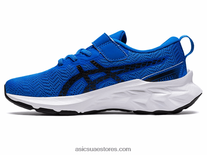 Asics أزرق كهربائي / أعماق المحيطات novablast 2 مرحلة ما قبل المدرسة 2N24DJ4392
