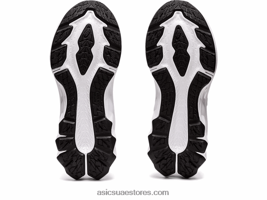 Asics أسود / أبيض novablast 2 مرحلة ما قبل المدرسة 2N24DJ4417