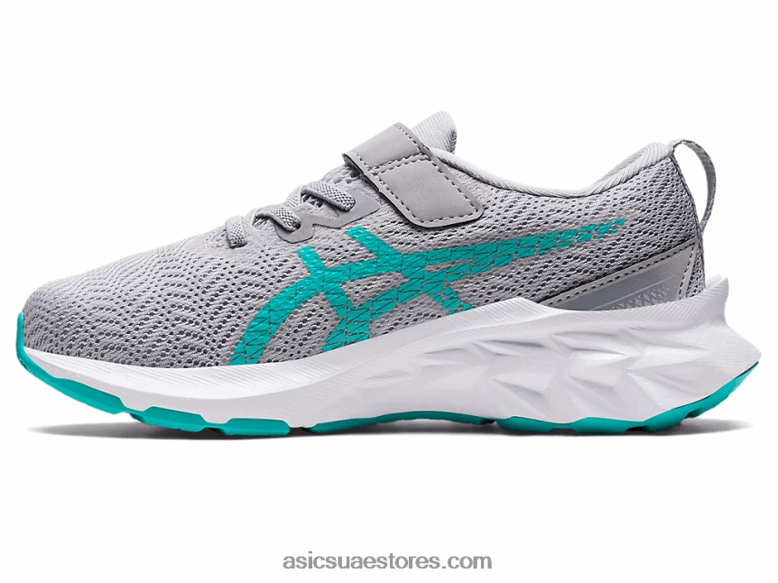Asics توهج بيدمونت رمادي / لافندر novablast 2 مرحلة ما قبل المدرسة 2N24DJ4431