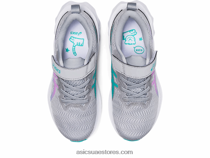 Asics توهج بيدمونت رمادي / لافندر novablast 2 مرحلة ما قبل المدرسة 2N24DJ4431