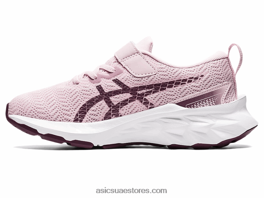 Asics ارتفع بالكاد / الفضة النقية novablast 2 مرحلة ما قبل المدرسة 2N24DJ4445