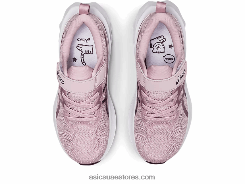 Asics ارتفع بالكاد / الفضة النقية novablast 2 مرحلة ما قبل المدرسة 2N24DJ4445