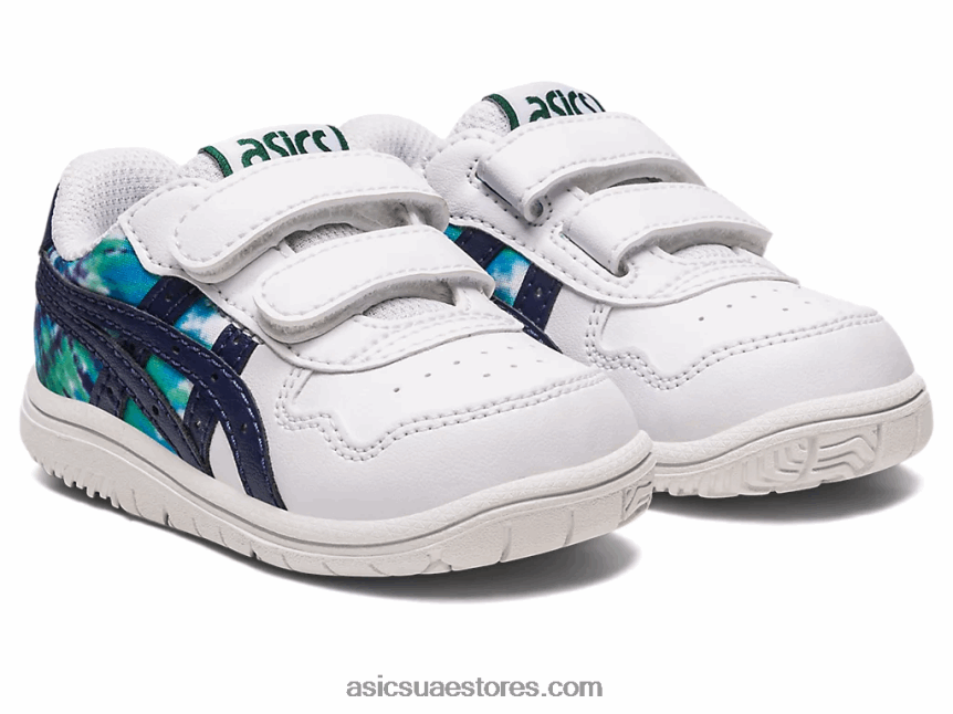 Asics أبيض / طاووس حجم اليابان طفل صغير 2N24DJ4327