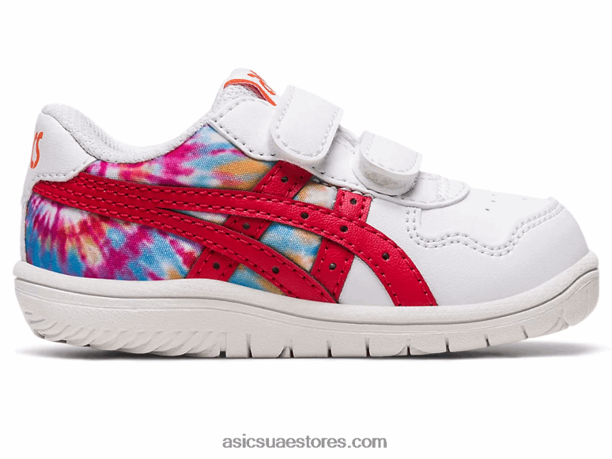 Asics أبيض / أحمر كلاسيكي حجم اليابان طفل صغير 2N24DJ4329