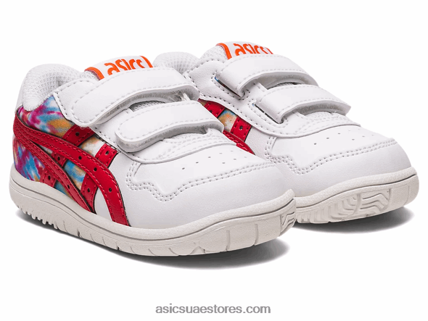Asics أبيض / أحمر كلاسيكي حجم اليابان طفل صغير 2N24DJ4329